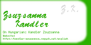 zsuzsanna kandler business card